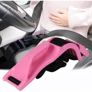 Car Seat Belt Cover for Pregnancy Universal Seatbelt Shoulder Pad Set and Seat Cushion Interior Accessories for Improve Comfort (Pink)