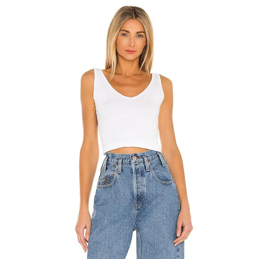 Free People Solid Rib Brami in White