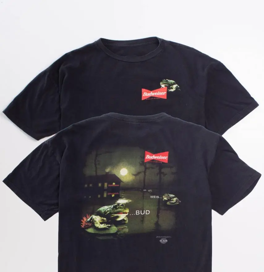 Vintage Budweiser Frog 1995 King Of Beers Tee
