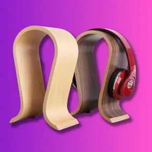 Headphone Stand Creative Solid Wood Computer
