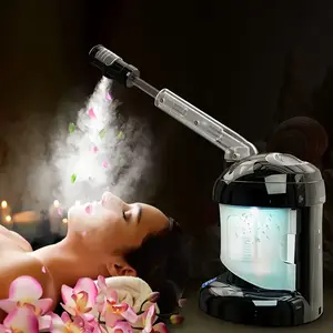 Facial Steamer - Ozone Steamer with Extendable Arm - Professional Nano Ionic Facial Steamer for Deep Cleaning - Portable for Personal Care Use At Home Or Salon