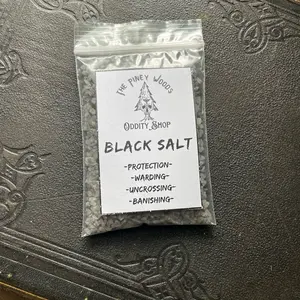 The Piney Woods Oddity Shop Black Ritual Dust  for Practicing Your Craft Improving Results Protection Warding Uncrossing Banishing ((Not for Consumption))