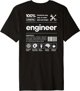Engineer Definition Barcode Funny Engineering Graduate Gift Premium T-Shirt