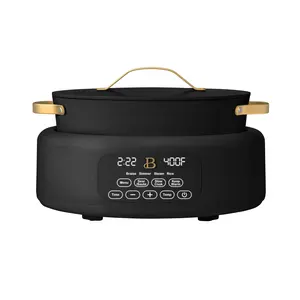 Beautiful XL Electric Griddle 12" x 22," Non-stick, Black Sesame by Drew Barrymore