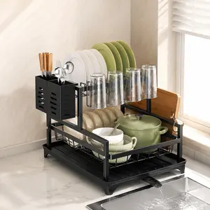 Fall Kitchen Upgrade!  Aesthetic Multi-Functional Dish Drying Rack - Ventilated Storage & Space-Saving Design | Viral Kitchen Hack  Space-Saving Dish & Bowl Drying Rack - Ventilated Multi-Functional Storage,kitchen organization