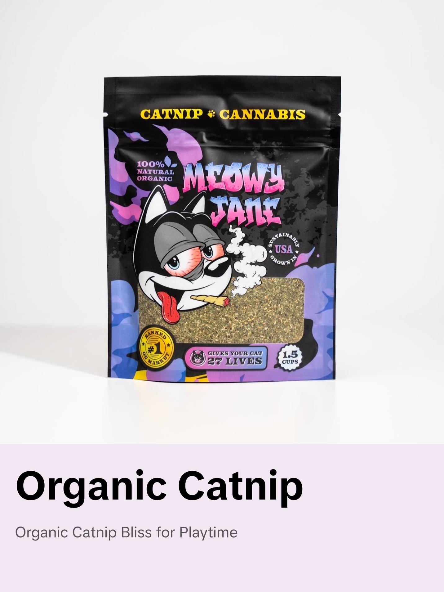 Meowy Jane Organic Catnip cat toys