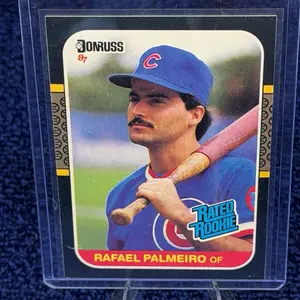 Donruss 87 Rated Rookie Rafael Palmeiro OF Baseball Card Collectible Sports Memorabilia