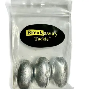 Breakaway Tackle 4 oz Egg Sinker, 3 pack