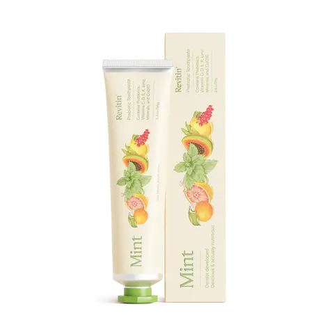 Fluoride-Free Prebiotic Toothpaste – Non-Toxic Gel with No SLS, Dyes, or Sweeteners – Kid-Approved – Revitin