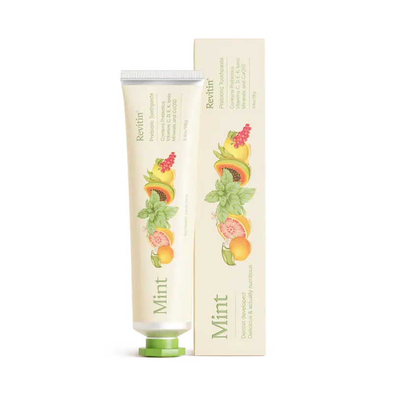 Fluoride-Free Prebiotic Toothpaste – Non-Toxic Gel with No SLS, Dyes, or Sweeteners – Kid-Approved – Revitin