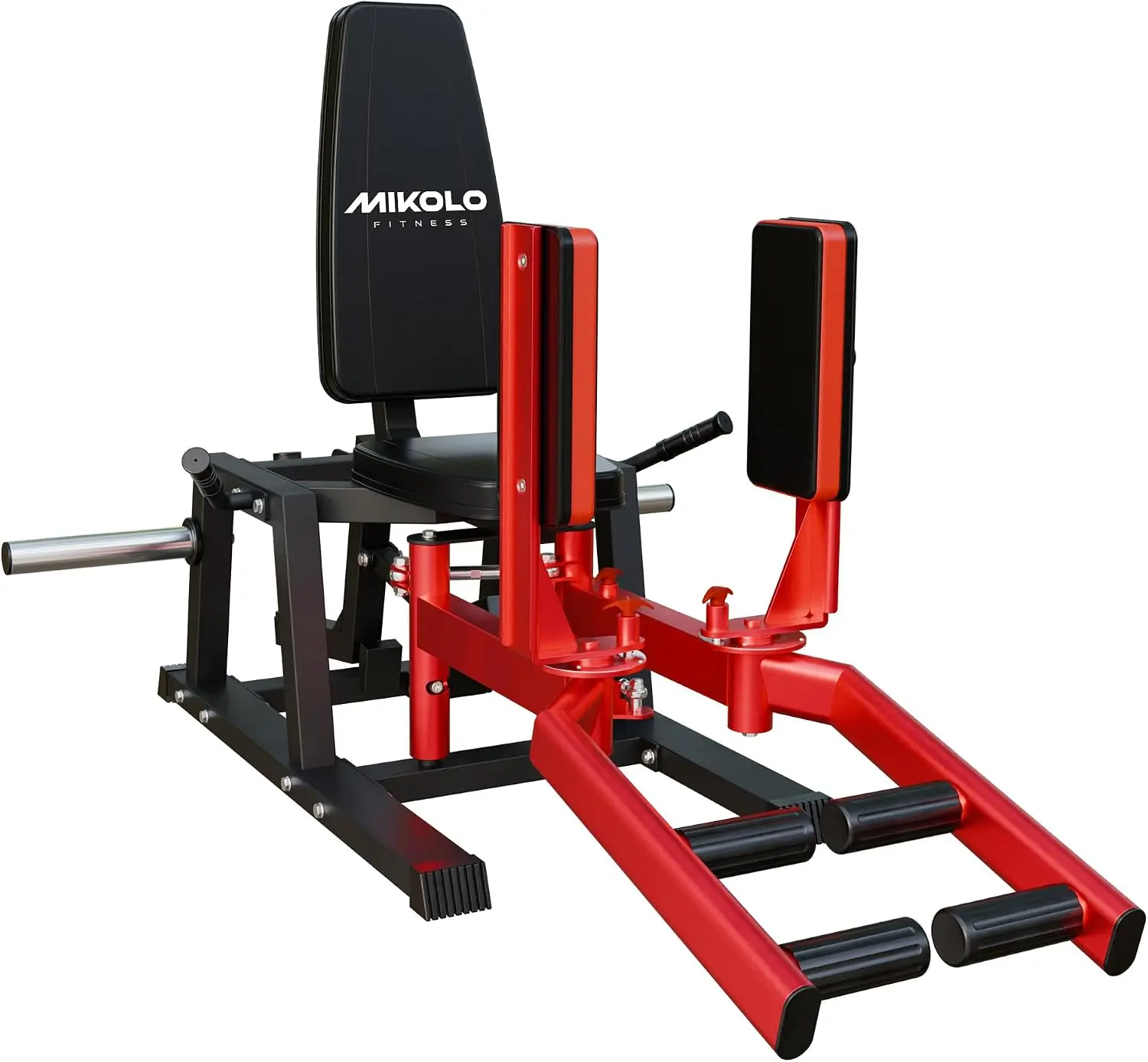 Hip Abductor Machine: Plate-Loaded Inner and Outer Thigh Machine with 6-Level Gear System for Hip Abduction and Adduction Training Portable Fitness Gym Equipment Muscle Strengthening Adjustable Positioning Sturdy Design