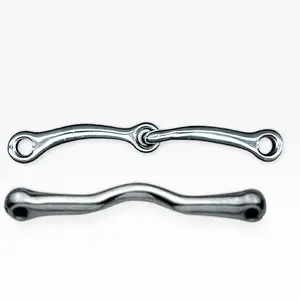 Snaffle and low port mouth pieces