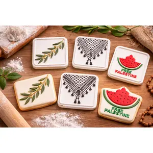 Symbolic Cookie Cutters & Dough Molds for Kids, Fundraisers & Baking | Palestine Theme Cookie Cutters