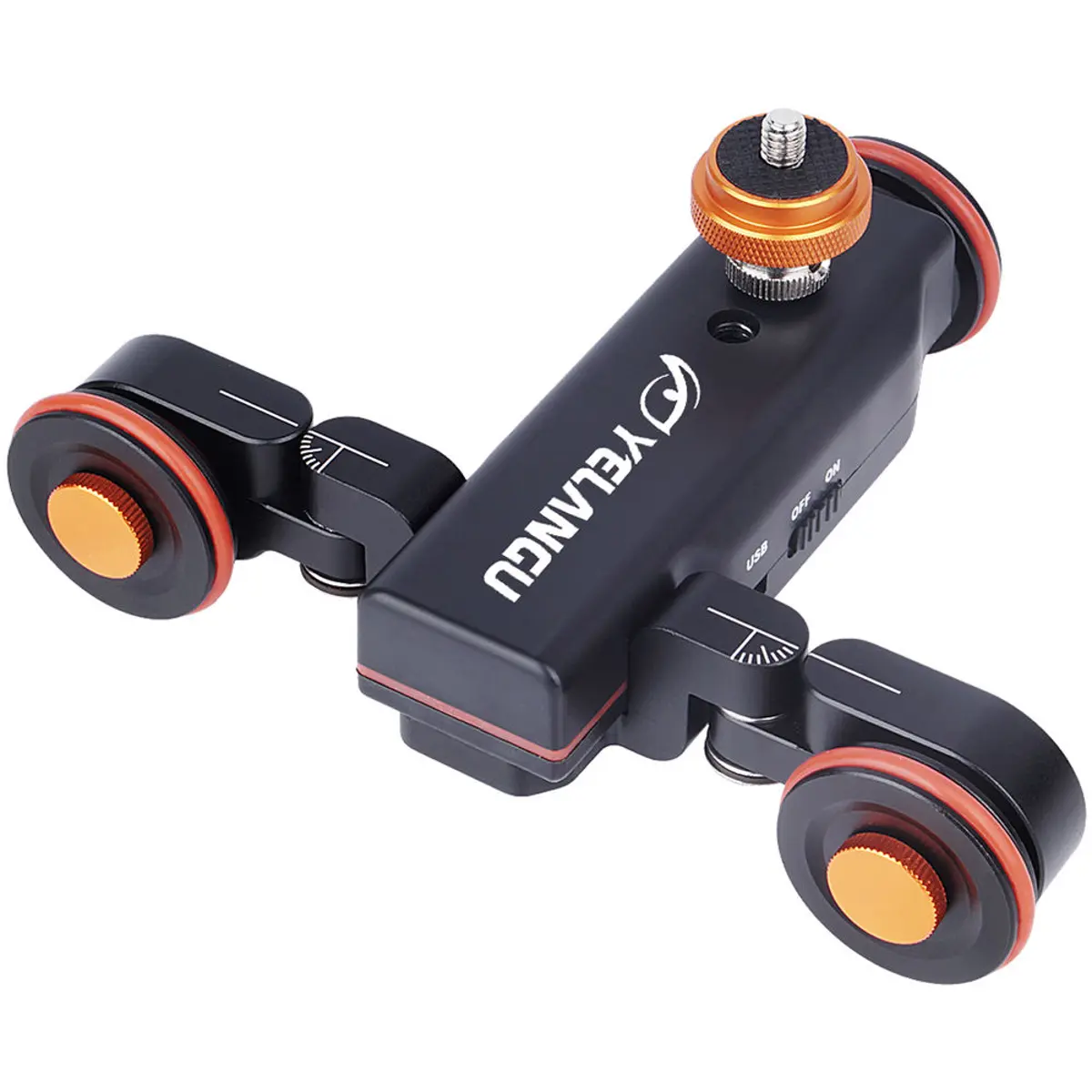 YELANGU L4X Electric Motorized DSLR Dolly with Remote Control, Black