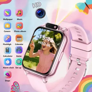 Kids Smartwatch with Camera, Album, Recorder, Games, Calculator, Calendar, LED Light, Rechargeable Lithium Battery, Perfect Holiday Gift