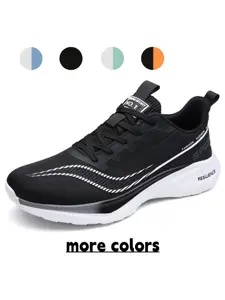 Men's Ice Silk Transparent Gradient Running Shoes: Lightweight Rebound Thick Sole, Professional Running/Training Sneakers, Sports Shoe, Running Athletic Shoes, Running Trainer