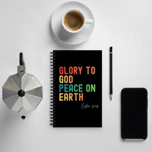 Spiral notebook - Glory To God Peace On Earth