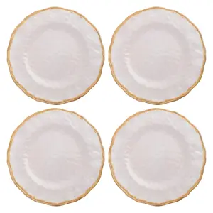 Heirloom Cream Melamine Salad Plates