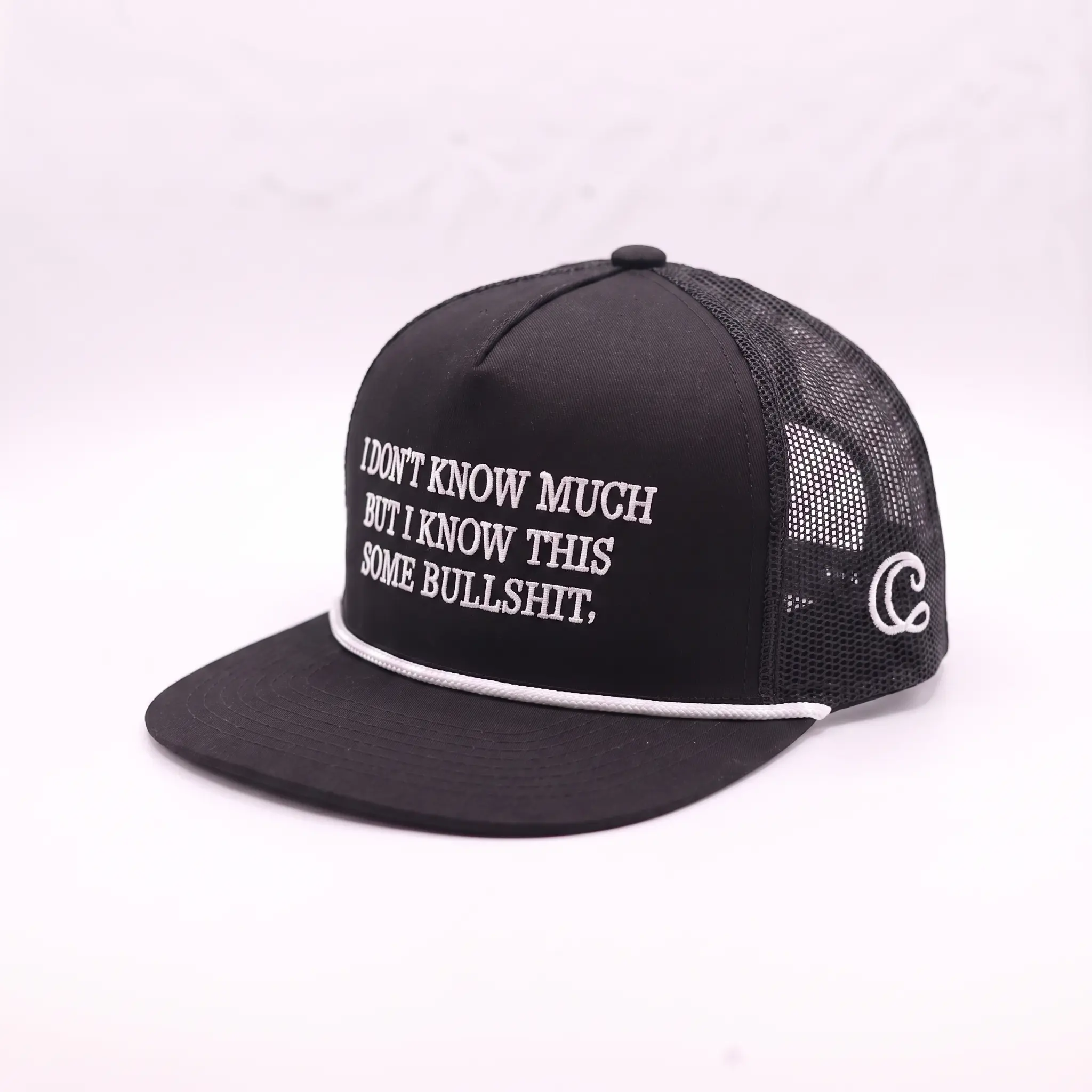 I Know This Is Some Bullshit Trucker Hat | Embroidered Adjustable Snapback Baseball Cap for Men & Women