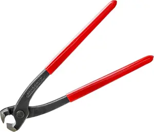 9 inch Ear Clamp Pliers, Chrome Vanadium Steel Crimper Tool, Nail Remover, Pincer Crimper Tool for Pipe Hose Clamps