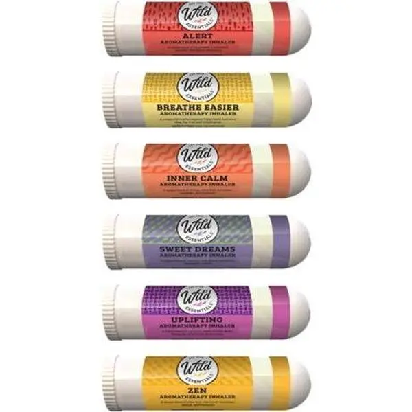 Aromatherapy Inhalers TOP 6 VARIETY PACK (ALERT, BREATH, CALM, DREAMS, UPLIFT, ZEN)