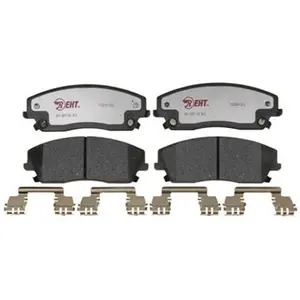 212 MAIN EHT1056H Hybrid Ceramic New Brake Pad Set - Set of 4, Aggressive Stopping Performance, Includes Shims & Hardware, New Brake Pads