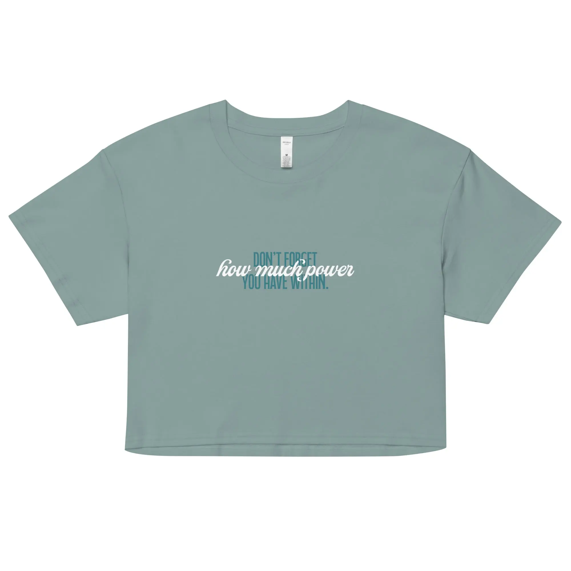 Naomi Cropped Tee - Teal