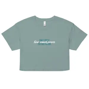 Naomi Cropped Tee - Teal