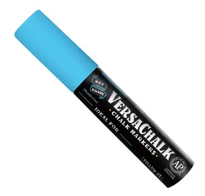 VersaChalk Neon Blue Liquid Chalk Marker Jumbo - 15 mm tip