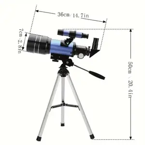 70mm Desktop Astronomical Telescope 150x Magnification, Beginners' Monocular Moon Viewer with Tripod Stand, Ideal Birthday Gift for Astronomy Enthusiasts