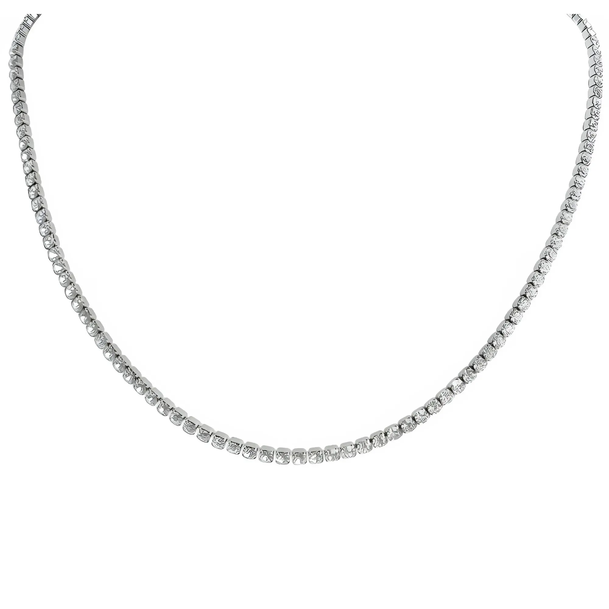 Tennis Necklace Choker for Women, Stainless Steel Necklace by Ginger Lyne