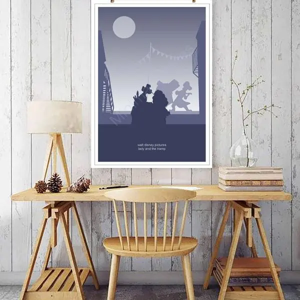 Classic Movie Poster Set - Lady And The Tramp, Lion King, Jungle Book Prints For Children'S Wall Art And Cartoon Fans