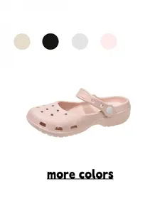 Women's Light Pink Non-slip Clogs, Waterproof Easy-Clean 2-in-1 Slippers, Perfect for Home, Bathroom, Rainy Days & Beach, Shoe