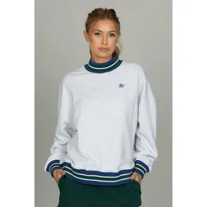 Heather Grey Prep Courtside Mock Neck