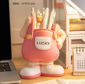 Cute Cartoon Pen Holder – Desk Organizer for Office & Study