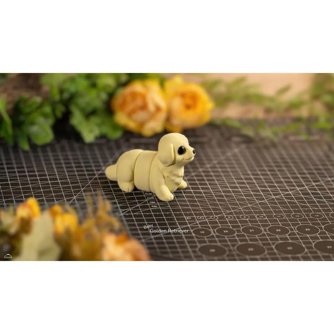 Baby Golden Retriever – 3D Printed Pocket Figure