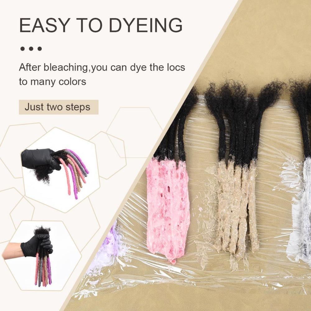 0.2cm Human Hair Dreadlock Extensions T1B