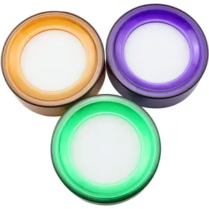 Finger Wet Sponge 3PCS Random Color Plastic Round Sponge Cup Moistener Fingertip Moistener Finger Damper