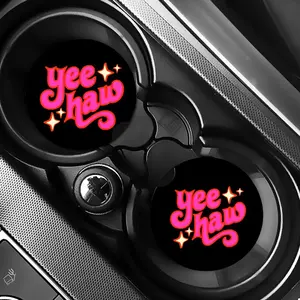 Yee Haw Car Coaster Set - Includes Two Coasters
