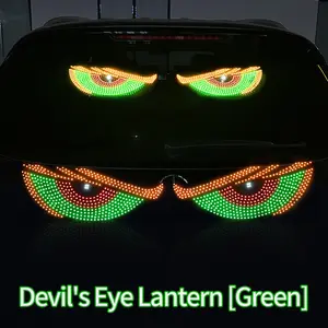Devil's Eye LED Car USB Powered Animated Window Light with Evil Eye Decal for Truck SUV Van Halloween Christmas Gift for Dad