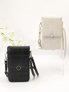 Women's Fashion Zipper Phone Wallet, Casual Handheld Phone Bag, Multi-Functional Wrist Strap Bag, Small Crossbody Bag, Convenient Carry Bag