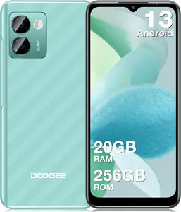 DOOGEE N50 Pro Smartphone,20GB RAM+256GB ROM Cellphone,Android 13, 50MP AI Camera, 6.52''HD Screen, 4G OTG/GPS/Face ID Fingerprint,Dual Sim, Rear smartphone unlocked android 5150  mah