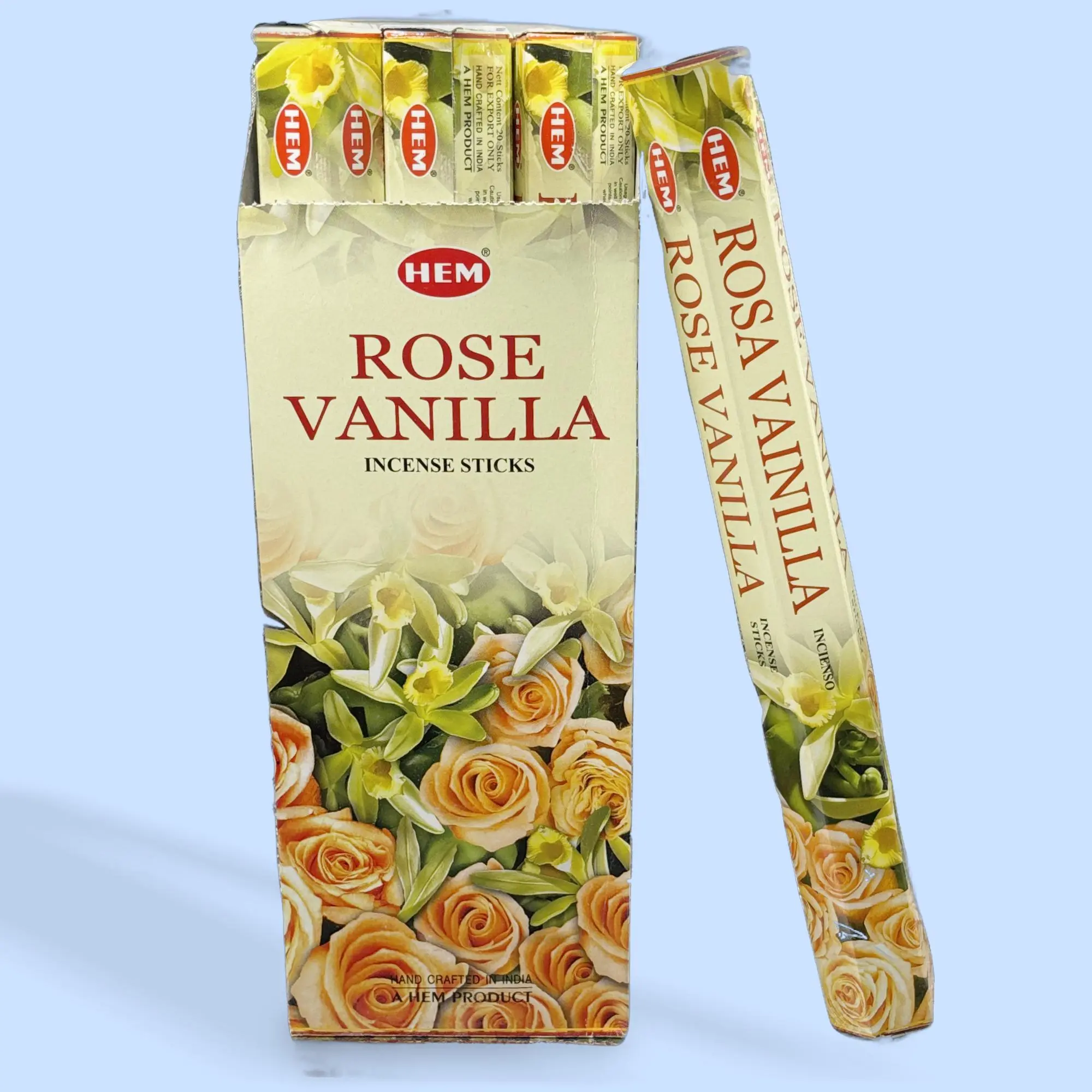 Rose Vanilla Incense, 1 Pack, Rose Incense for Home Supplies, Home Fragrance