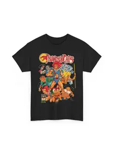 ThunderCats Anime Gifts, Anime Shirts, Anime Shirts, Anime Pattern Round Neck T-shirts, Men's and Women's Summer Loose Casual Fashion Tops, Streetwear