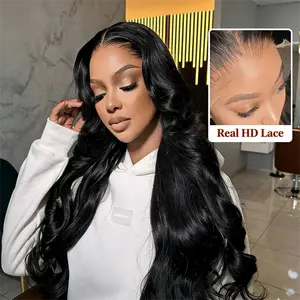 【Skinlike HD】Mamushow 13x6 SKINLIKE Real HD Lace Frontal Wigs 250% Density Body wave Wigs Human Hair Pre Plucked Bleached Tiny Knots 250 Density 0.10mm Ultra thin Invisible Lace Front Wigs for Women Human Hair