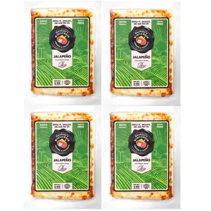 Gardner's Wisconsin Cheese and Sausage, 4 Pack of Jalapeno Oven-Baked Cheese, Artisan Cheese Made in Wisconsin