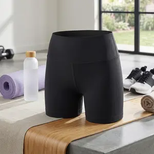 Girls' Athletic Shorts High Waist Biker Dance Shorts - Sparkle Solid Design Comfortable Stretchy Fabric Perfect for Volleyball Tumbling Gymnastics Cheerleading Kids Youth Sports Activewear Size 4-14 Years