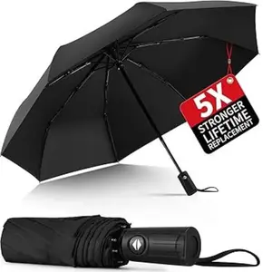 Windproof Travel Umbrella, Automatic Umbrellas for Rain, Portable & Compact Umbrellas for Backpack, Strong UV for Protection, Folding Small Sun Umbrella for Car, Walking