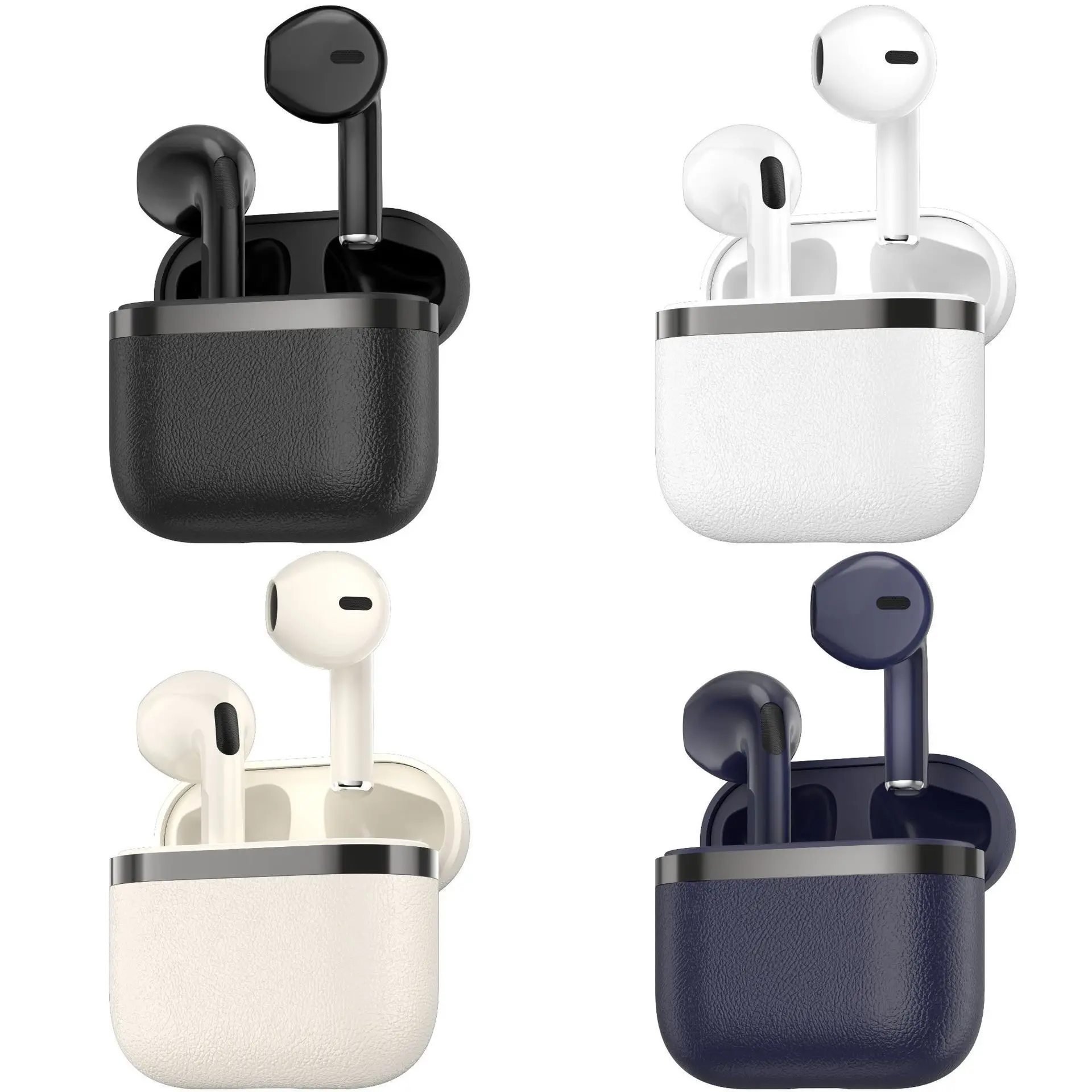 True Wireless Earbuds - In-Ear Bluetooth Headset, Advanced Leather Texture, Compact Delicate Appearance, Long-Lasting Range, Automatic Intelligent Matching, Compatible with All Systems, Audio Electronic Earbud Headset