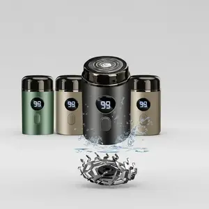 Electric Beard Trimmer, Waterproof Portable Beard Shaver with Accessories, Beard Hair Shaver, Rechargeable Beard Trimmer for Men, Great for Travel and Home Use Shaving Products